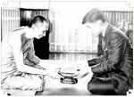  18 August 1967 : His Royal Highness Crown Prince Vajiralongkorn paid a visit to His Holiness and offered him lunch at His Holiness residence at Wat Bovoranives Vihara.