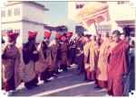  24 November 1985: On the official visit of His Holiness to Nepal, he was invited to visit many Buddhist monasteries including those of Lama Buddhism in Baudhnath where he was welcomed and honoured by the Lama Association of Nepal. His Holiness was popular among every school of Buddhism.