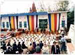  24 November 1985: In gratitude for His Holiness contributions in strenghtening Theravada Buddhism in Nepal, the All Nepal Bhikkhus Association officially invited His Holiness to celebrate his 72nd birthday by ordaining 73 sons of the Sakya clan at Srikirti Vihara, Kirtipur, Kathmandu. The ordination ceremony was under the royal patronage of Their Majesties the King and Queen of Thailand. This was an unprecedent event to introduce the culture of temporary ordination to Nepal.