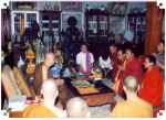  1991: General Secretay of the Bhutanese Central Monastic Body and Member of Parliament had an audience with His Holiness at the residence of His Holiness.