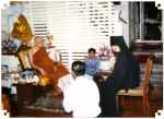  25 May 2000: It is a customary practice among many religious ambassadors from different countries/religions to request an audience of His Holiness after the formal assumption of their duties in Thailand. Photo: Mr. Hegumen Oleg, representative of the Russian Orthodox Church in Thailand having an audience with His Holiness at His Holiness residence of Wat Bovoranives Vihara.