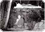  His Holiness is meditating while residing at Wat Nyanasamvararam in Chonburi province. This is a forest monastery founded by His Holiness.