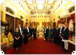  30 Ocotber 2013: The Royal Household Bureau invited the heads of diplamatic missions residing in Thailand to participate in the royal merit-making ceremony marking the seventh day of passing away of His Holiness at Tamnak Petch Royal Hall, Wat Bovoranives Vihara.