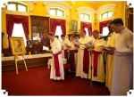  8 November 2013: Archbishop Paul Tschang In-Nam, the Apostolic Nuncio to Thailand along with an 18-member delegation of the Thai Bishops Conference were reciting a funeral prayer in front of the royal urn of His Holiness the Supreme Patriarch at Tamnak Phetch, Wat Bovoranives Vihara. On the same occasion Archbishop In-Nam handed over the condolence letter from Pope Francis on the demise of the Supreme Patriarch, Somdet Phra Nyanasamvara.